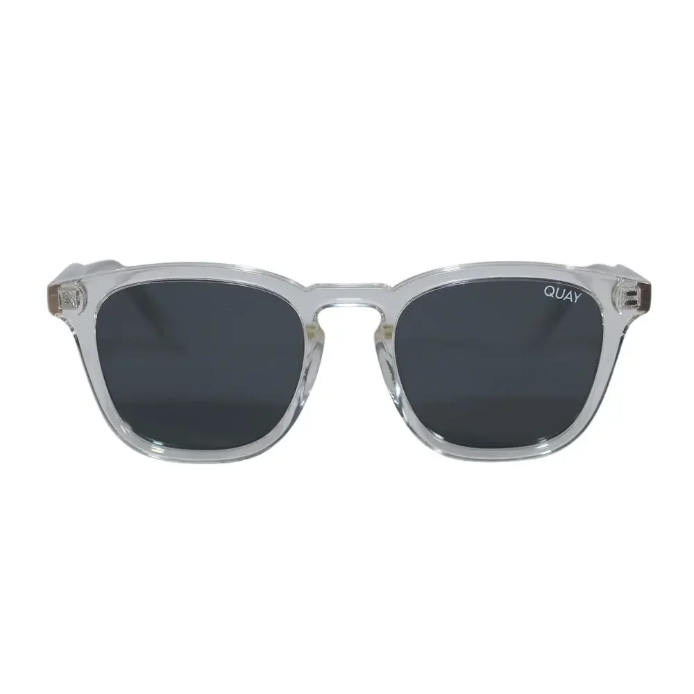 Quay Australia JACKPOT Round Sunglasses - Clear / Smoke - NWT - Picture 1 of 10